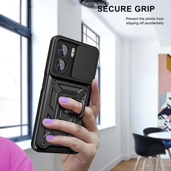 PC + TPU чохол Camshield armor для OPPO A77 (5G) / червоний 90602 фото