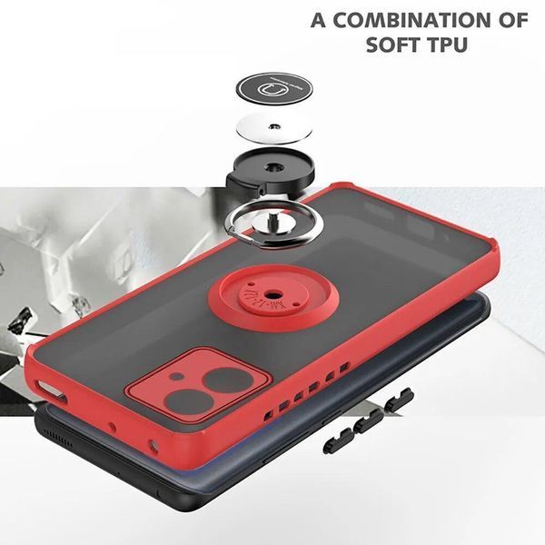 TPU чохол накладка Matte Ring Magnit для Motorola G14 бірюзовий 093110 фото
