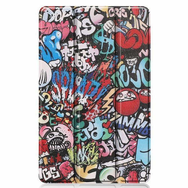 Чехол книжка Crazy Horse для Samsung Galaxy Tab S6 Lite (10.4") / graffiti 093875 фото