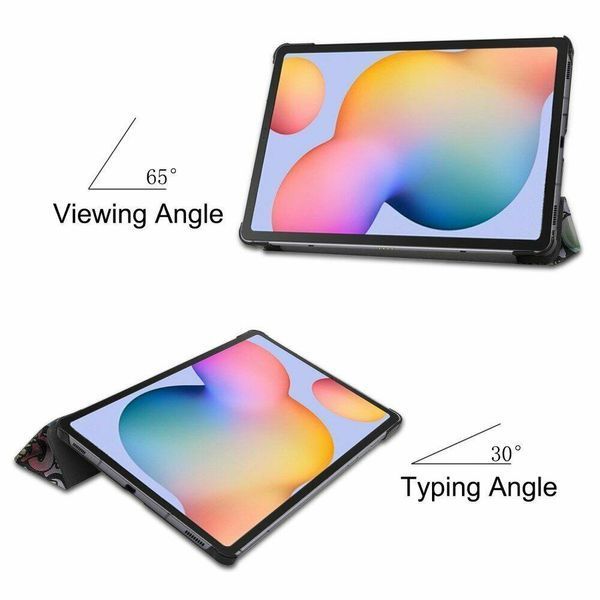 Чехол книжка Crazy Horse для Samsung Galaxy Tab S6 Lite (10.4") / graffiti 093875 фото