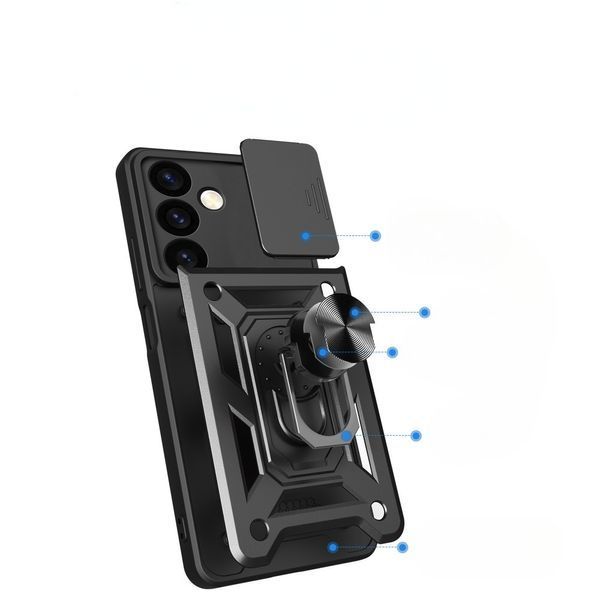 PC + TPU чохол Camshield armor для Samsung Galaxy S24 Plus / чорний 094580 фото