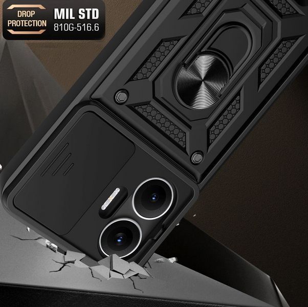 PC + TPU чехол Camshield Armor для Poco F7 / серый 203412 фото