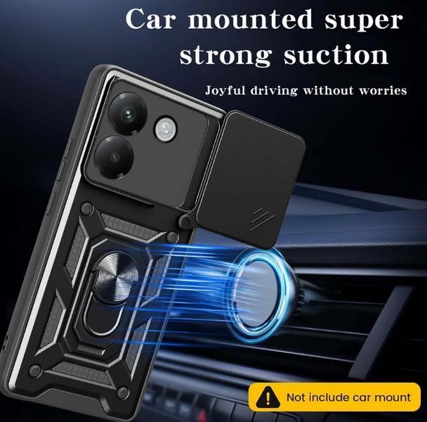 PC + TPU чехол Camshield Armor для POCO M7 Pro (5G) / красный 202197 фото