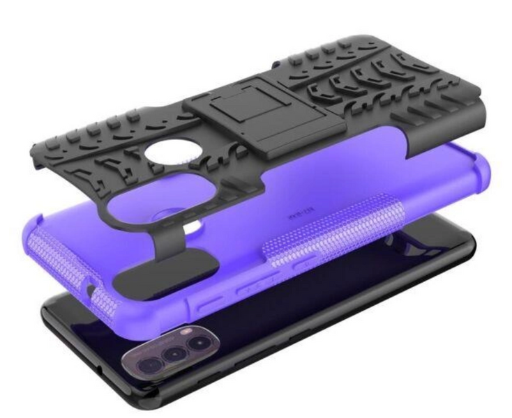 PC + TPU чохол Armor на Motorola E40 фіолетовий 89505 фото
