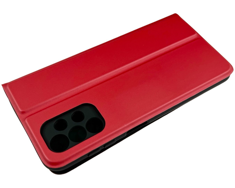 Шкіряний чохол-книжка Fibra case на Samsung Galaxy A13 (самунг а13) червоний 085845 фото