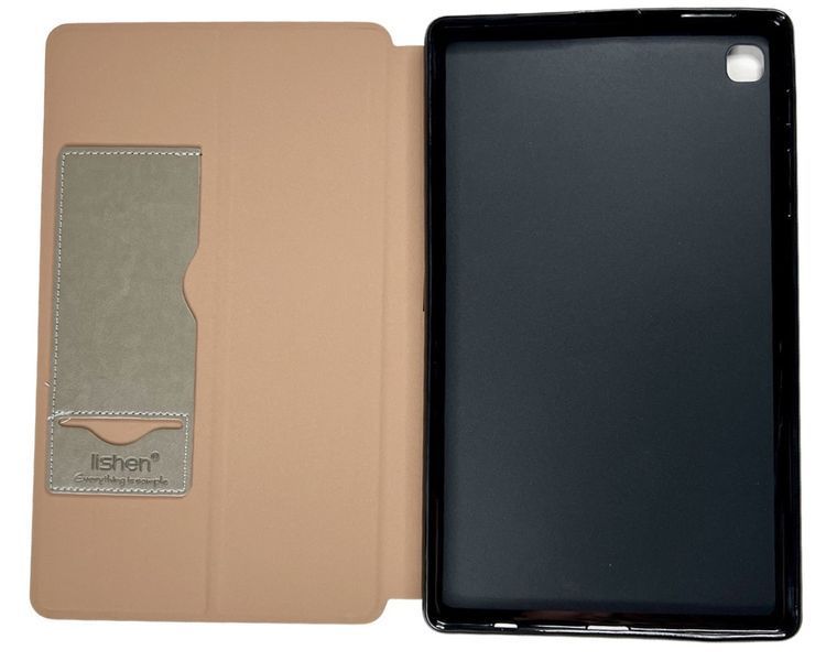 Шкіряний чохол книжка Lishen для Samsung Galaxy Tab A7 Lite (SM-T220) чорний 087283 фото
