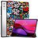 Кожаный чехол книжка Crazy Horse на планшет Lenovo Yoga Tab Plus (12.7) / graffiti 098909 фото 1