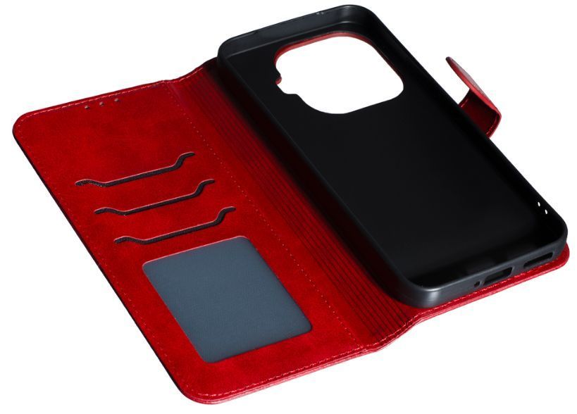 Шкіряний чохол-книжка Business Book на Xiaomi 15T Pro / red 204255 фото