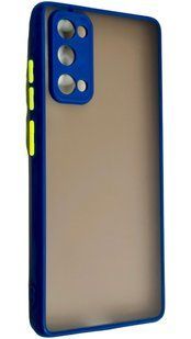 TPU чехол накладка Matte Color Case для Samsung Galaxy S20 FE синий 092220 фото