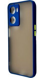TPU чехол накладка Matte Color Case для OPPO A57S синий 092670 фото