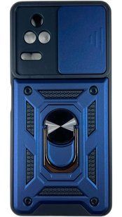 PC + TPU чехол Camshield armor на Xiaomi Poco F4 (на поко ф4) синий 087289 фото