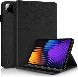 Чохол книжка Wood Book на планшет Xiaomi Pad 8 (11.2") / чорний 100925 фото