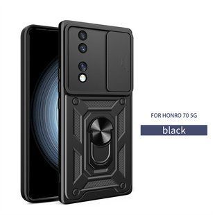 PC + TPU чехол Camshield armor для Honor 70 / черный 89461 фото