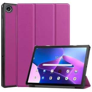 Шкіряний чохол книжка Crazy Horse для Lenovo XiaoXin Pad 2022 баклажановий 095399 фото