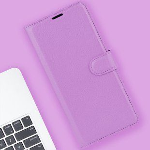 Чехол книжка Lichee для Realme 10 Pro Plus фиолетовый 89862 фото