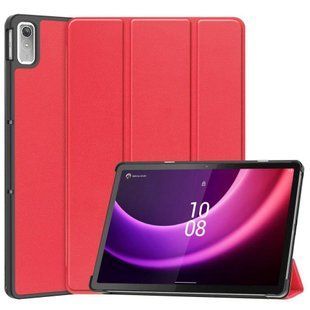 Кожаный чехол книжка Crazy Horse для Lenovo Tab P11 (2nd Gen) 11.5" / красный 092020 фото