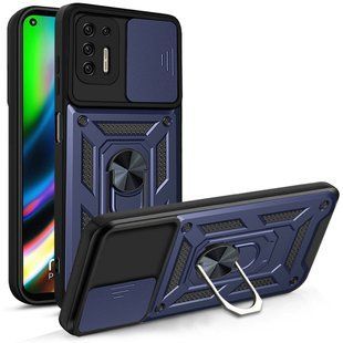 PC + TPU чехол Camshield Armor для Motorola Edge 20 / синий 089410 фото