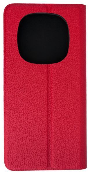 Шкіряний чохол книжка Fibra case на Xiaomi Redmi Note 14 Pro (5G) / червоний 202271 фото