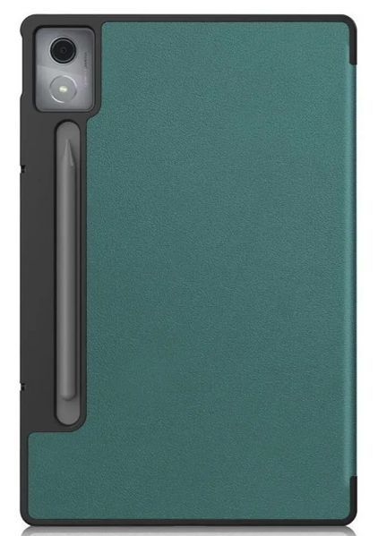Шкіряний чохол книжка Crazy Horse на планшет Lenovo Xiaoxin Pad Pro (12.7") 2025 / зелений 202570 фото