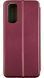Кожаный чехол книжка Elegant на Tecno POVA 3 (LF7n) / бордовый 091970 фото 2