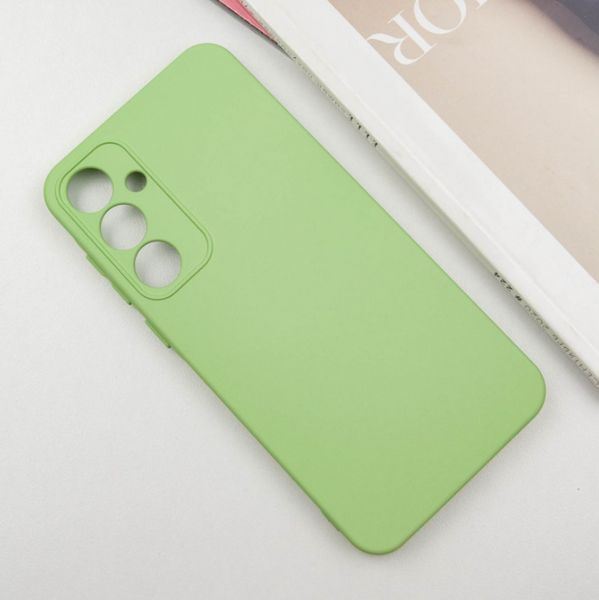Чохол накладка TPU Liquid Silk для Samsung Galaxy S24 FE / фісташковий 201172 фото