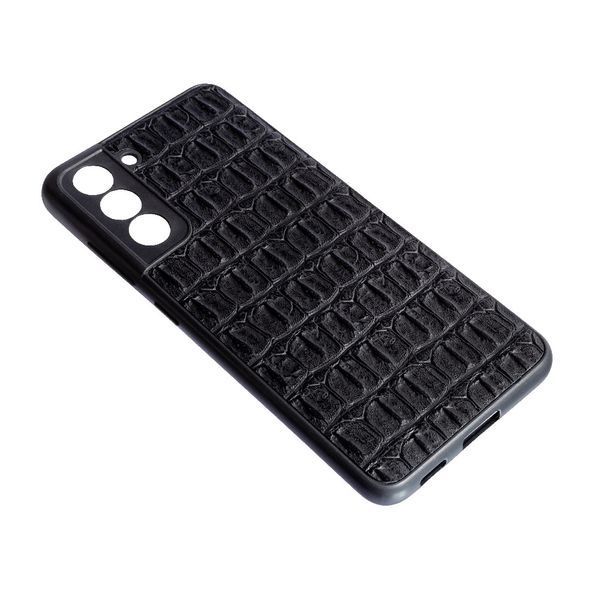 TPU чехол накладка Leather Case для Samsung Galaxy S21 FE (на самсунг с21 фе) кроко 086040 фото