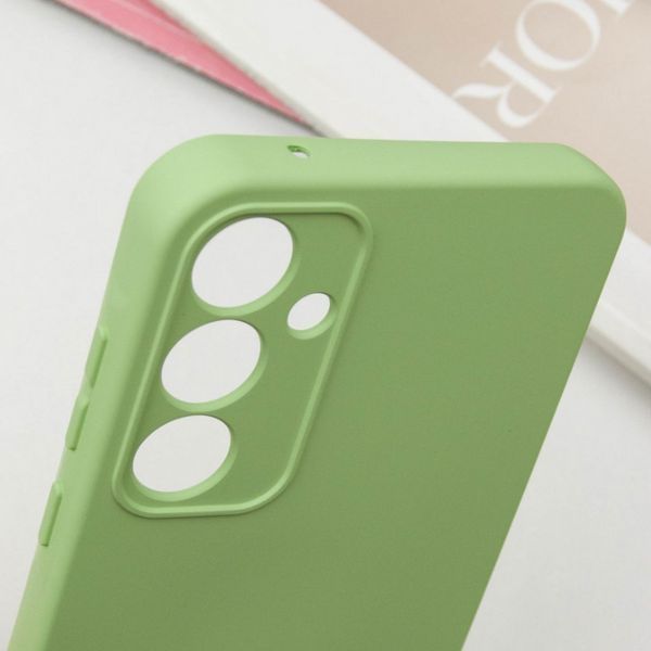 Чохол накладка TPU Liquid Silk для Samsung Galaxy S24 FE / фісташковий 201172 фото
