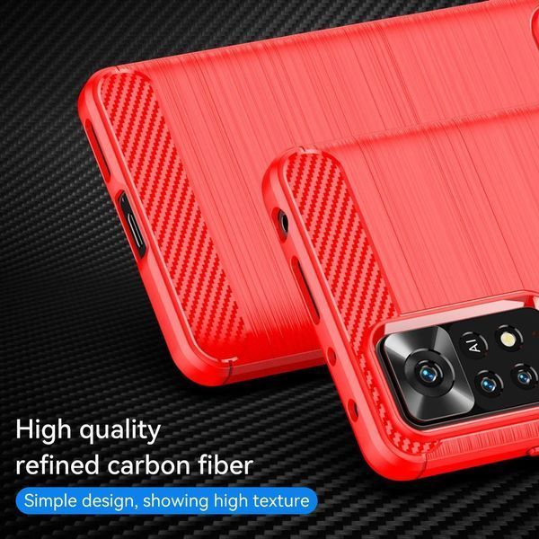 TPU чехол накладка Urban для Poco M4 Pro 5G красный 093295 фото