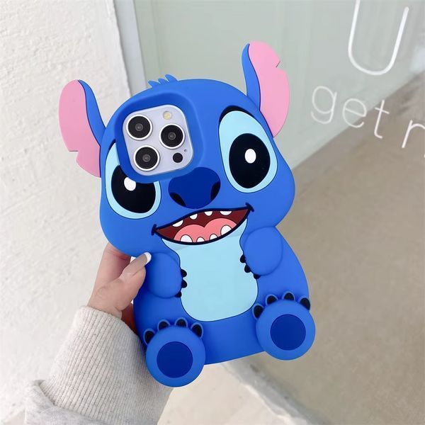 Силіконовий 3D чохол Funny Stitch для iPhone 11 / блакитний 098940 фото