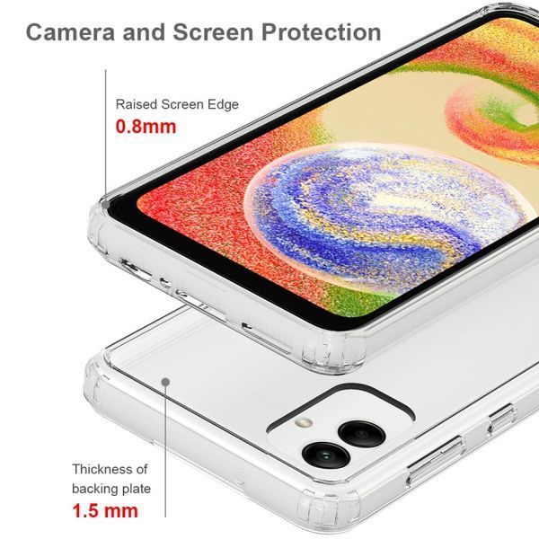 Ультратонкий 0,3 мм чохол для Samsung Galaxy A04 (на самсунг а04) прозорий 087039 фото