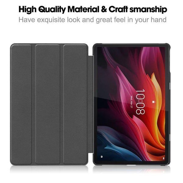 Шкіряний чохол книжка Crazy Horse для Lenovo Tab K11 Plus (11.45") / сірий 097435 фото