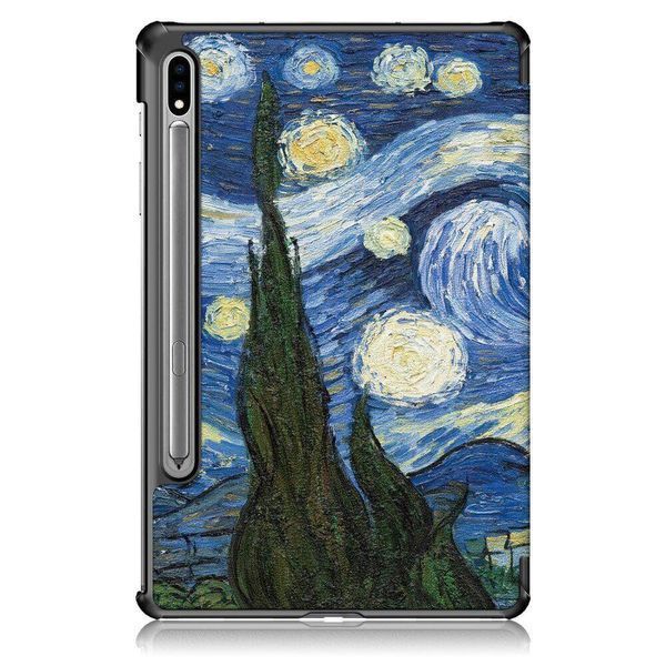 Чохол книжка Crazy Horse для Samsung Galaxy Tab S8 Plus / Tab S7 FE (12.4") / зоряна ніч 093935 фото
