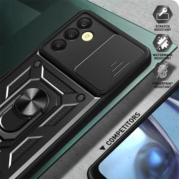 PC + TPU чохол Armor Camshield для Samsung Galaxy A55 / червоний 097118 фото