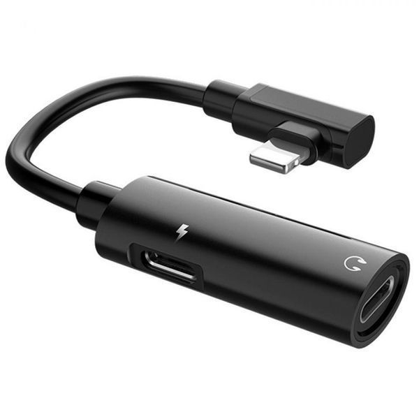 AUX кабель Hoco LS18 Lightning to Lightning + Lightning 80583 фото