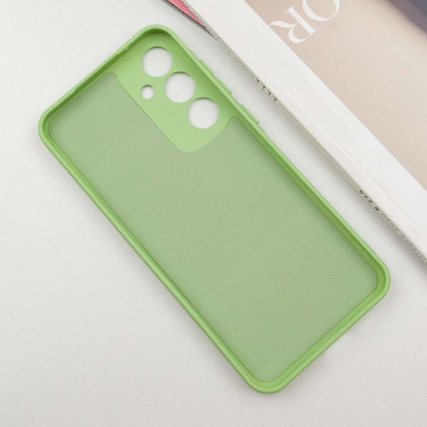 Чохол накладка TPU Liquid Silk для Samsung Galaxy S24 FE / фісташковий 201172 фото