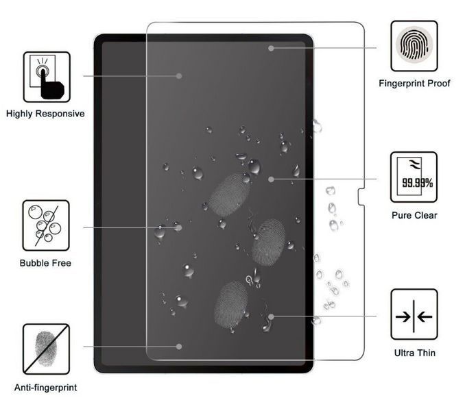 Захисне скло для Samsung Galaxy Tab S10 FE Plus (13.1") 202578 фото