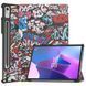 Шкіряний чохол книжка Crazy Horse для Lenovo Tab P11 Pro 2nd Gen graffiti 093984 фото 1