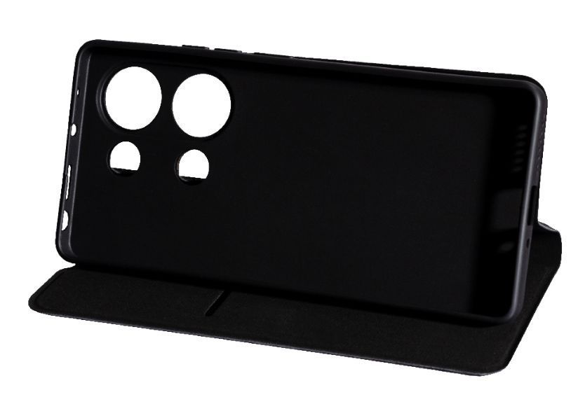 Кожаный чехол книжка Fibra case на Xiaomi Redmi Note 13 Pro (4G) / красный 200784 фото