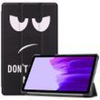 Чехол книжка Crazy Horse для Samsung Galaxy Tab A7 Lite 8.7" (SM-T220) / dont touch me