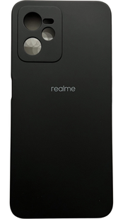 Чехол Soft touch для Realme C35 (на реалми ц35) черный 086429 фото