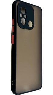 TPU чохол накладка Matte Color Case для Poco C55 чорний 092665 фото