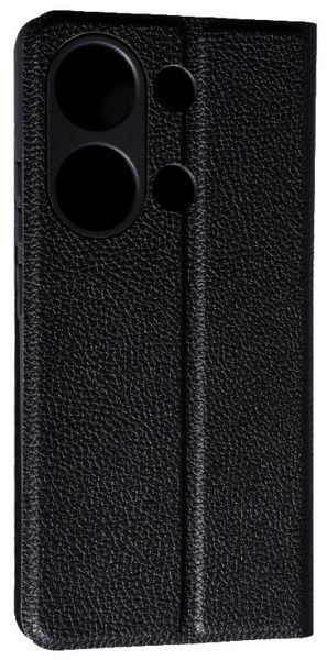 Шкіряний чохол-книжка Fibra case на Xiaomi Redmi Note 13 Pro (4G) / чорний 200779 фото