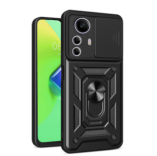 PC + TPU чехол Camshield armor для Xiaomi Redmi Note 12S / черный 089405 фото