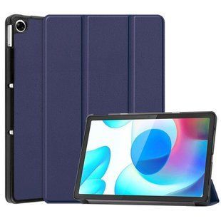 Шкіряний чохол книжка Crazy Horse для Realme Pad (10.4") / синій 093991 фото