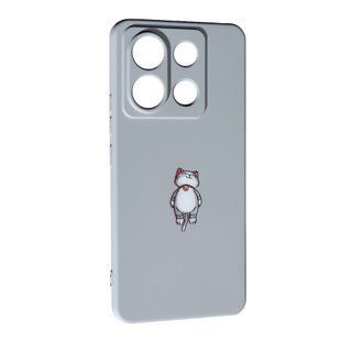 Чехол силиконовый Art case для Xiaomi Redmi Note 13 Pro (5G) Cat 096688 фото