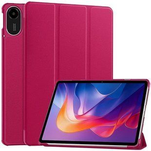 Чехол книжка Crazy Horse на Xiaomi Redmi Pad 2 (11") / малиновый 100118 фото