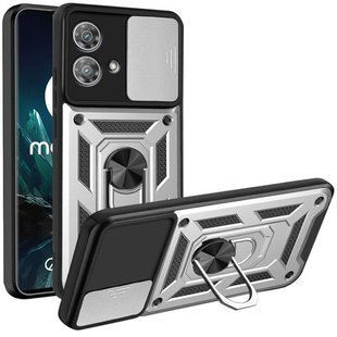 PC + TPU чохол Camshield Armor для Motorola Edge 40 Neo / сріблястий 093586 фото
