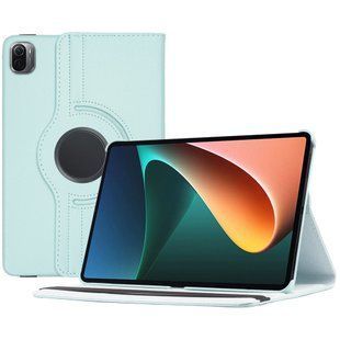Кожаный чехол книжка 360 на Xiaomi Mi Pad 5 / Xiaomi Pad 5 Pro (11") / голубой 093036 фото