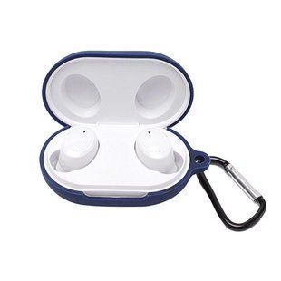 Силіконовий чохол із карабіном для OPPO Enco Buds W12 синій 91008 фото