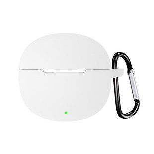 Силиконовый чехол с карабином для Xiaomi QCY T20 белый 90653 фото